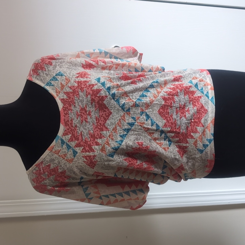 Wet Seal Colorful Tribal Print Knit Top